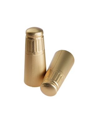 34.5 x 120mm – Gold Pebbled – Solid top with Deluxe opening