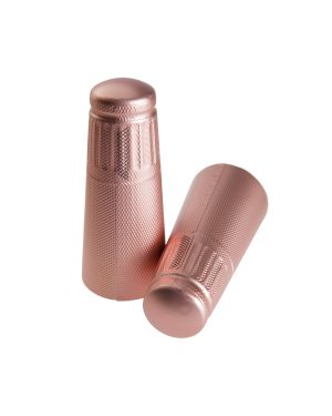 34.5 x 120mm – Salmon Pink Pebbled – Solid top with Deluxe opening